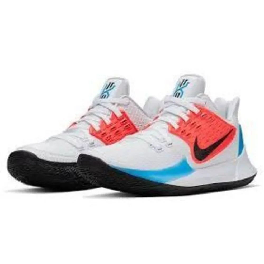 Nike Kyrie Irving Low 2 Sneakers White Blue Hero Basketball Shoes Men's Size 13